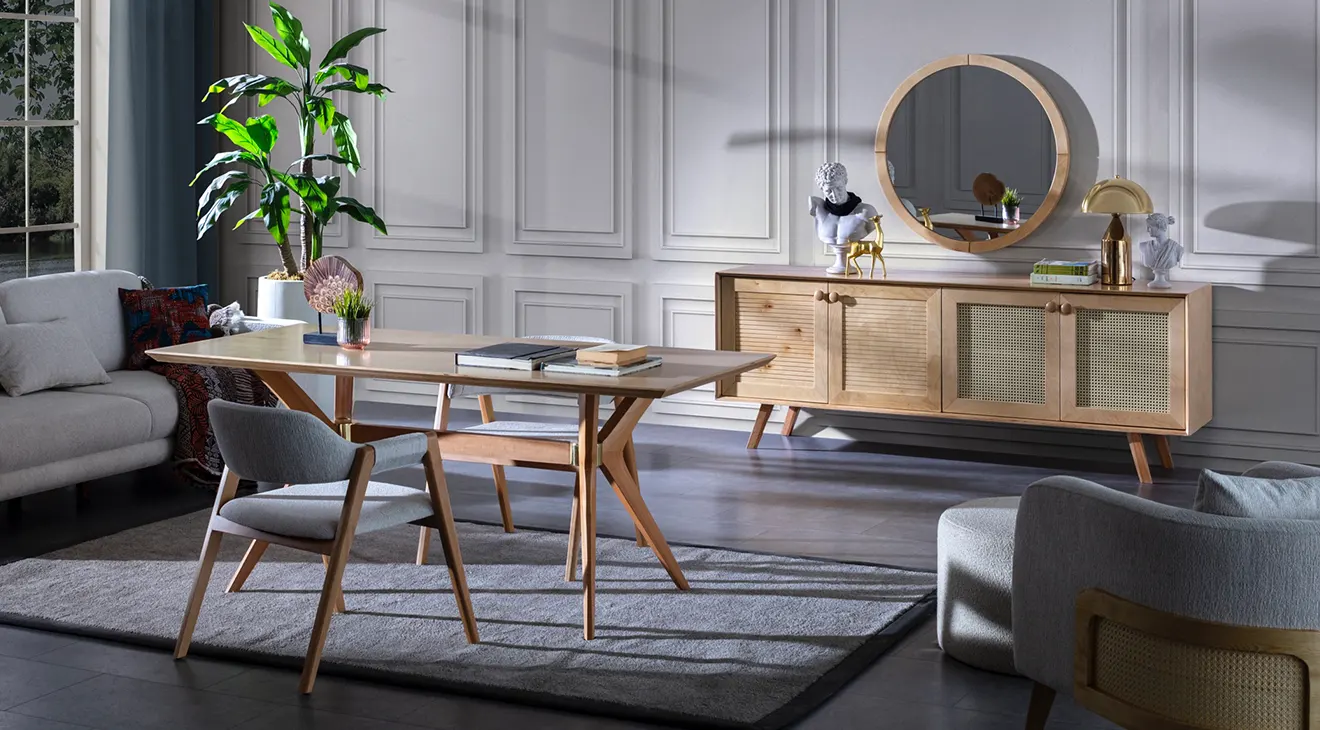 Valeria Panjurlu Yemek Odası Takımı